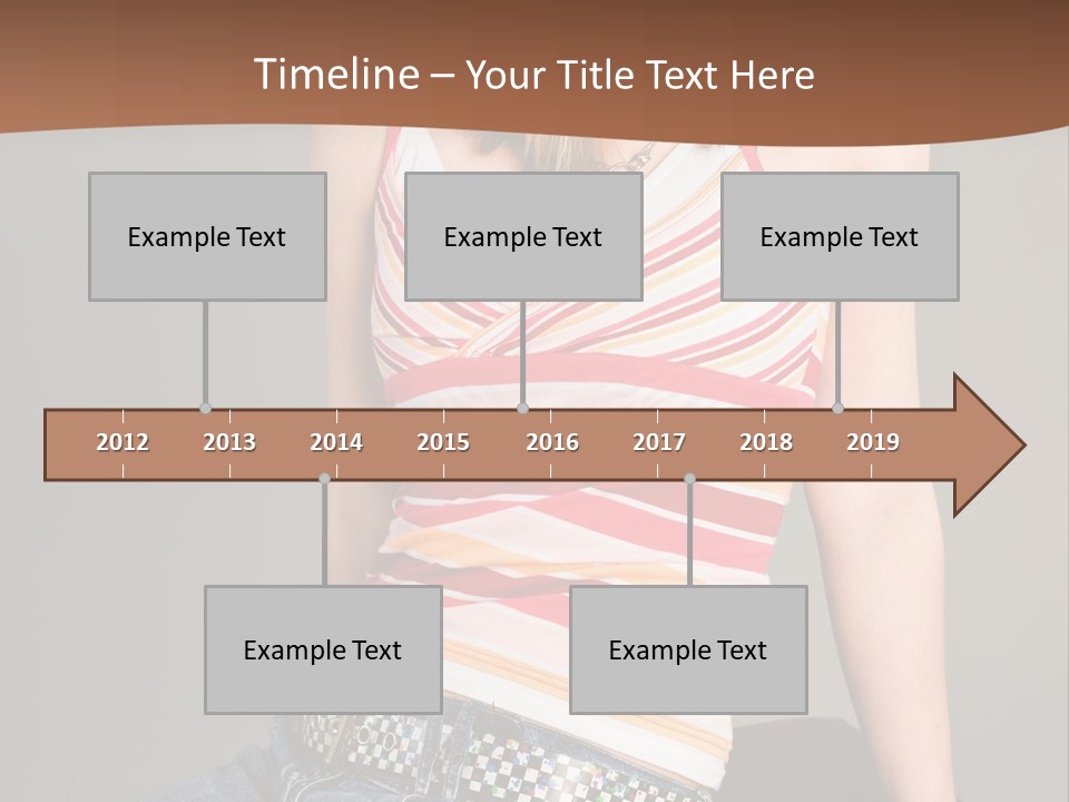 Relaxing In Studio Teen Girl PowerPoint Template