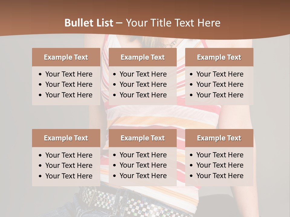 Relaxing In Studio Teen Girl PowerPoint Template