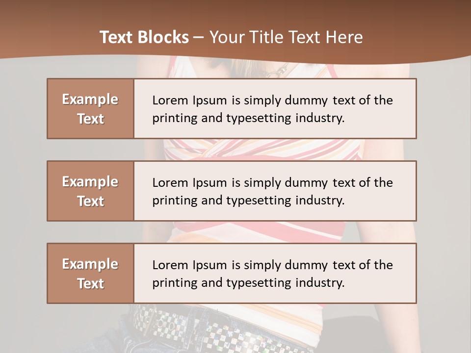 Relaxing In Studio Teen Girl PowerPoint Template