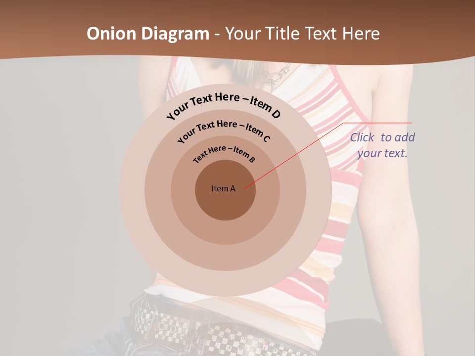 Relaxing In Studio Teen Girl PowerPoint Template