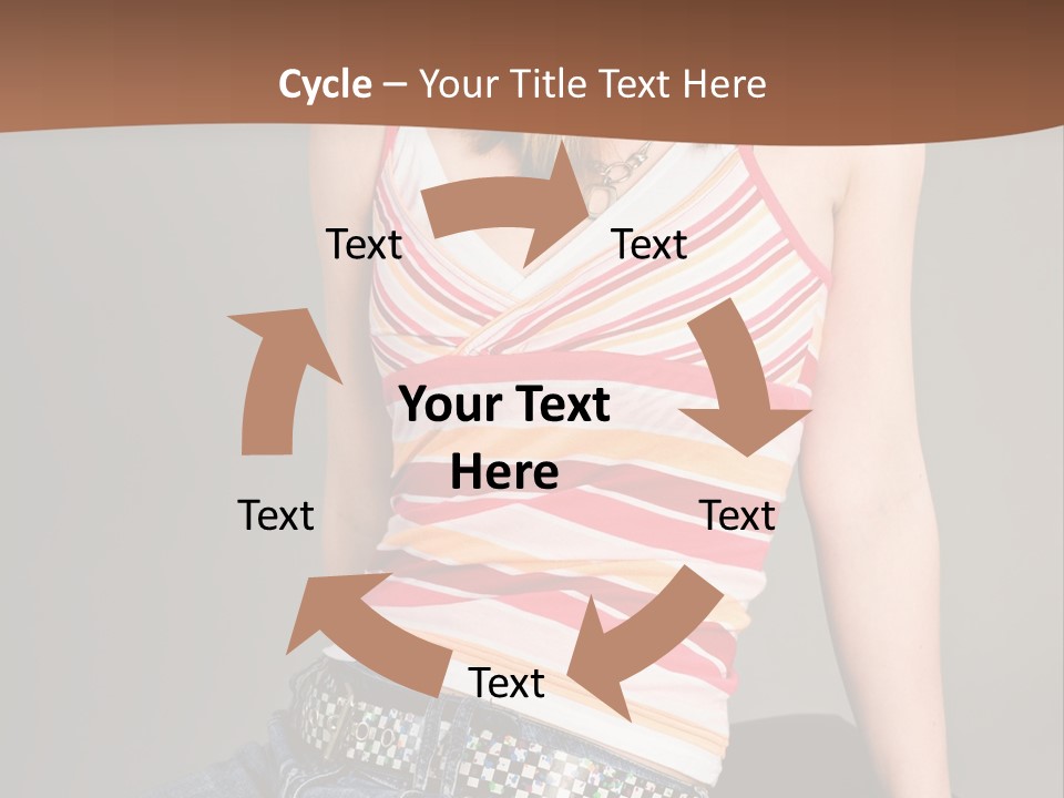 Relaxing In Studio Teen Girl PowerPoint Template