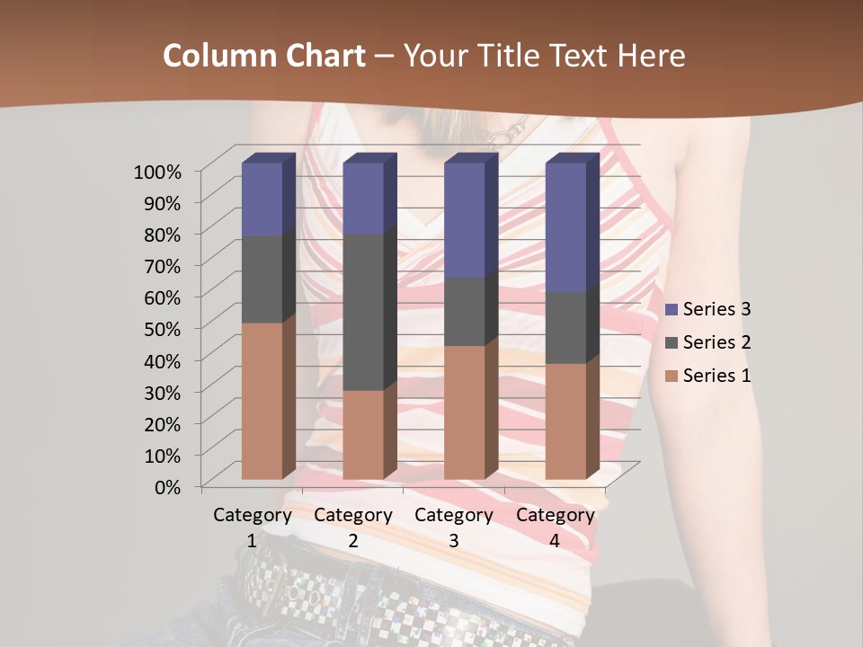 Relaxing In Studio Teen Girl PowerPoint Template