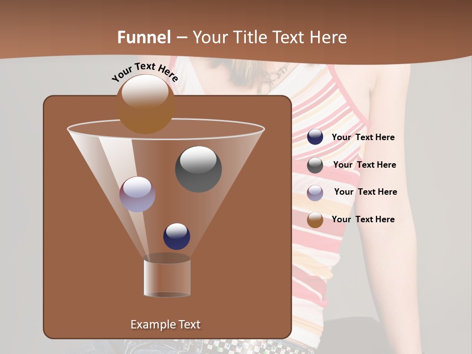 Relaxing In Studio Teen Girl PowerPoint Template