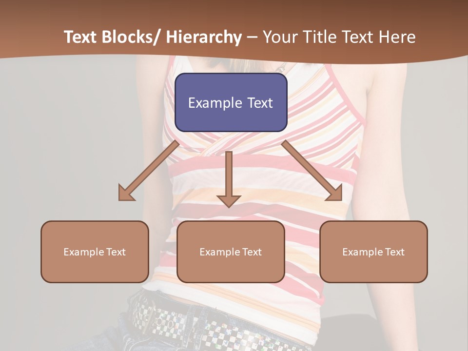 Relaxing In Studio Teen Girl PowerPoint Template