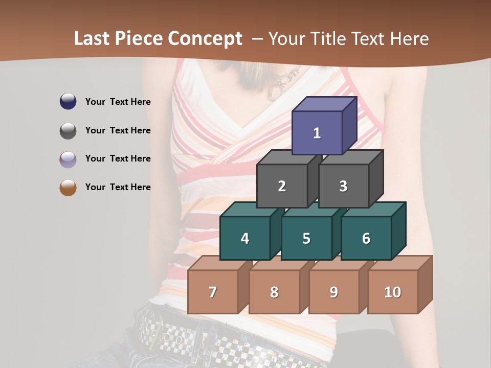 Relaxing In Studio Teen Girl PowerPoint Template