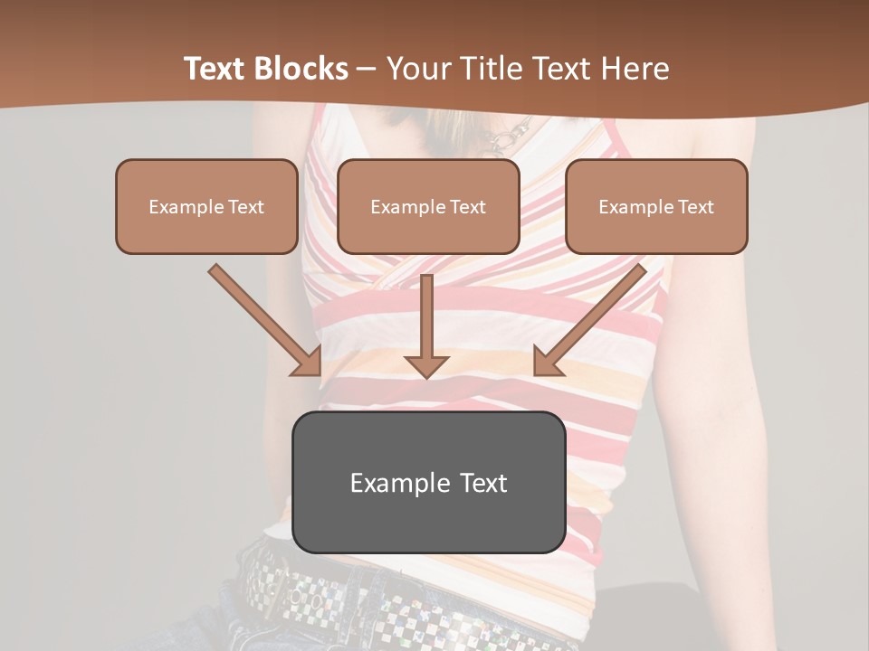 Relaxing In Studio Teen Girl PowerPoint Template