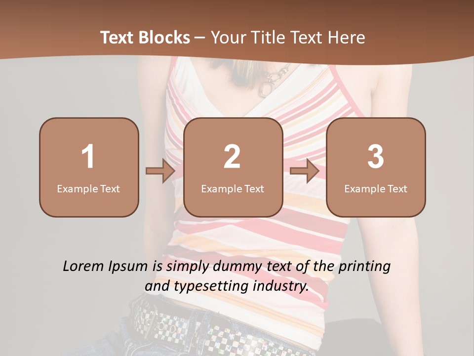 Relaxing In Studio Teen Girl PowerPoint Template