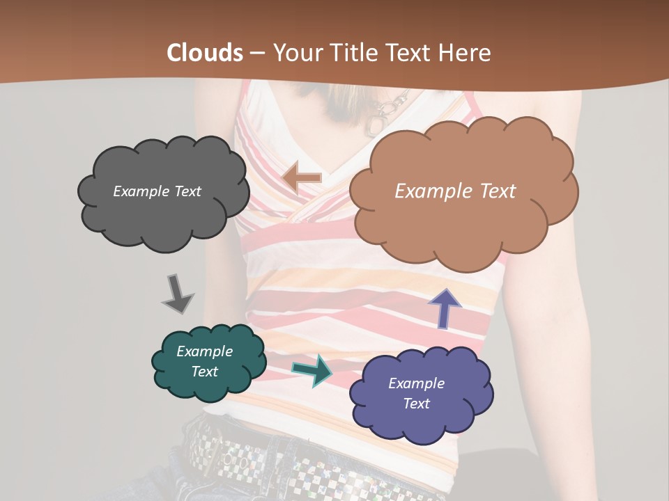 Relaxing In Studio Teen Girl PowerPoint Template