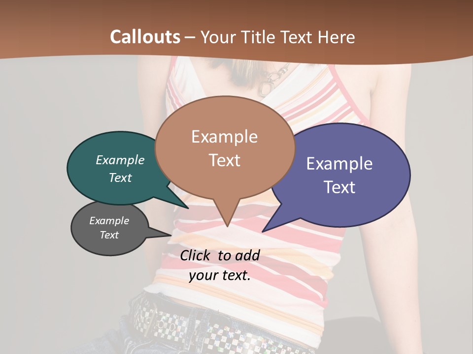 Relaxing In Studio Teen Girl PowerPoint Template