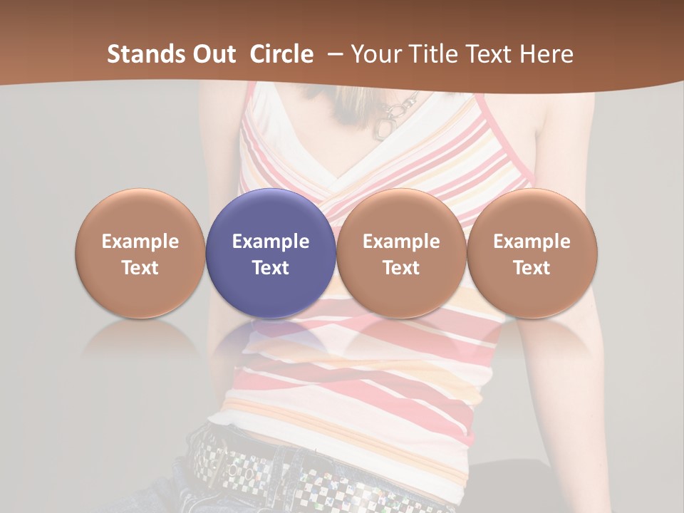 Relaxing In Studio Teen Girl PowerPoint Template