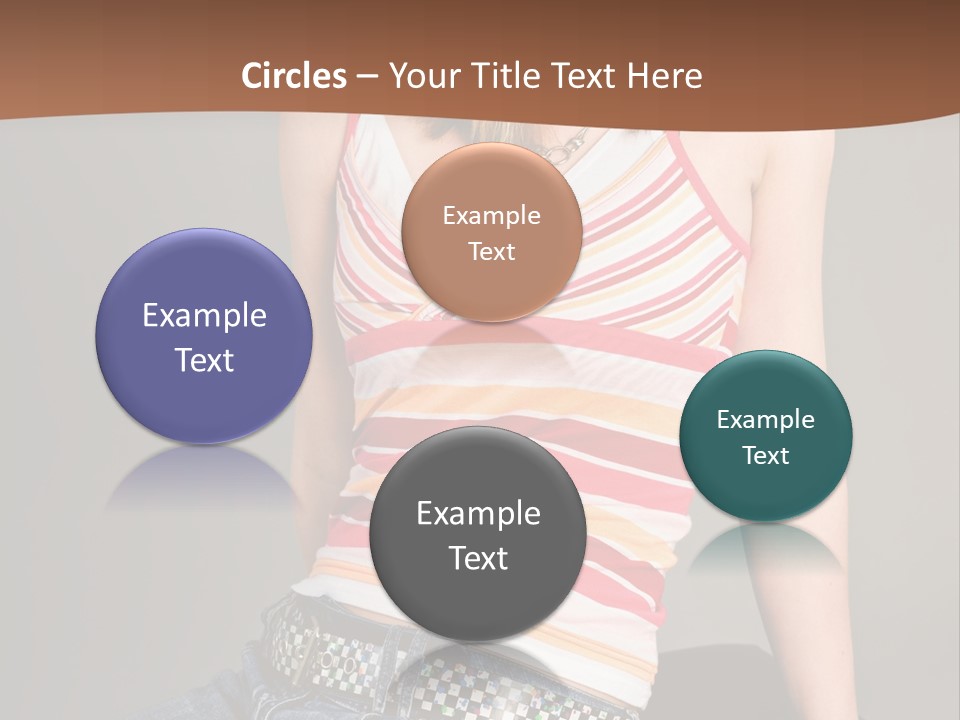 Relaxing In Studio Teen Girl PowerPoint Template