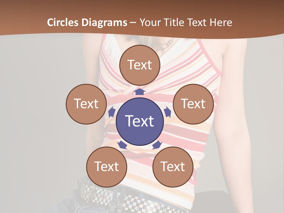 Relaxing In Studio Teen Girl PowerPoint Template