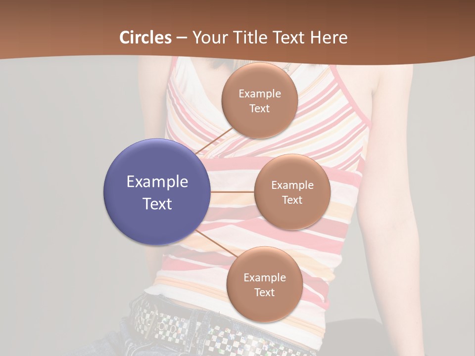 Relaxing In Studio Teen Girl PowerPoint Template