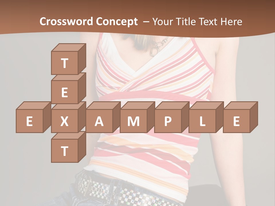 Relaxing In Studio Teen Girl PowerPoint Template