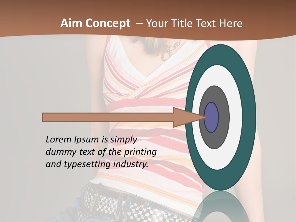 Relaxing In Studio Teen Girl PowerPoint Template