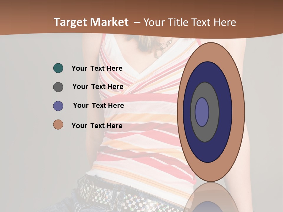 Relaxing In Studio Teen Girl PowerPoint Template