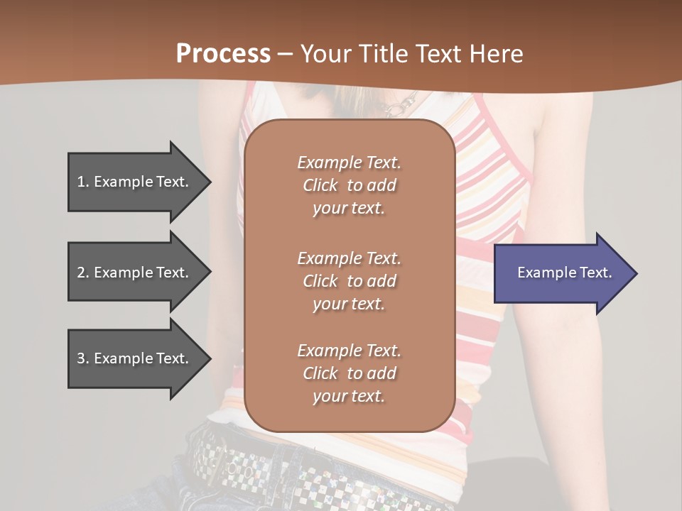 Relaxing In Studio Teen Girl PowerPoint Template