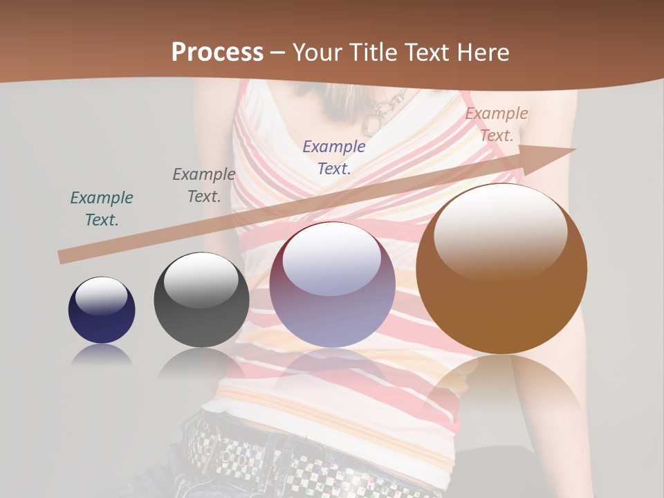 Relaxing In Studio Teen Girl PowerPoint Template