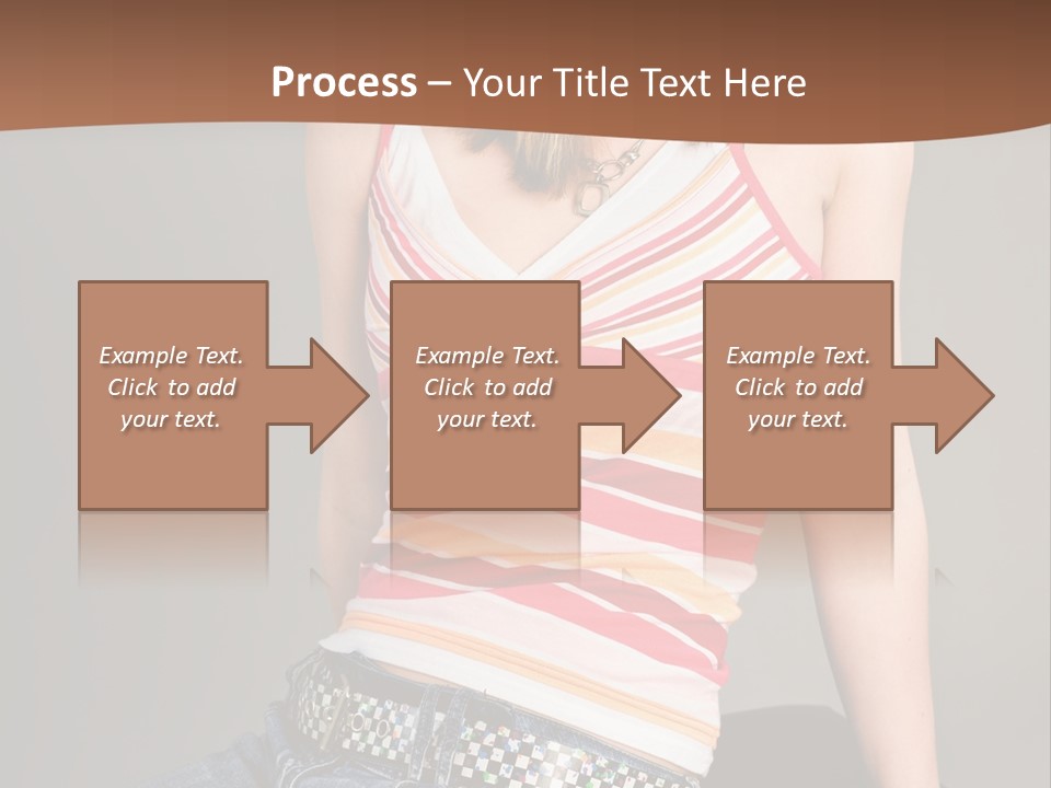 Relaxing In Studio Teen Girl PowerPoint Template