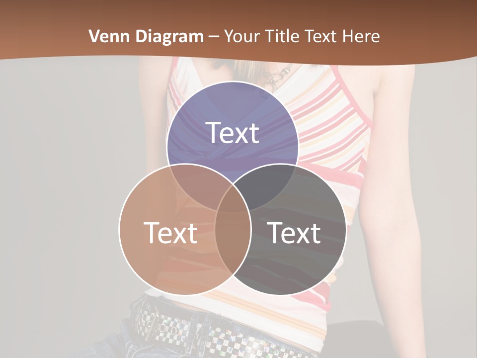 Relaxing In Studio Teen Girl PowerPoint Template