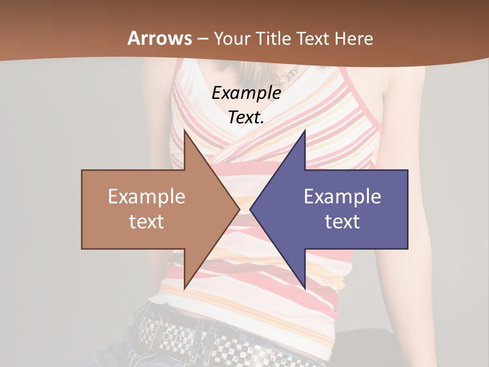 Relaxing In Studio Teen Girl PowerPoint Template