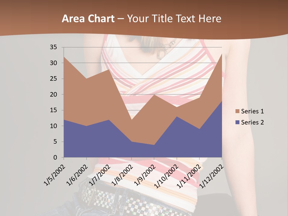 Relaxing In Studio Teen Girl PowerPoint Template