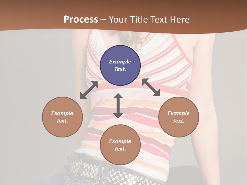 Relaxing In Studio Teen Girl PowerPoint Template