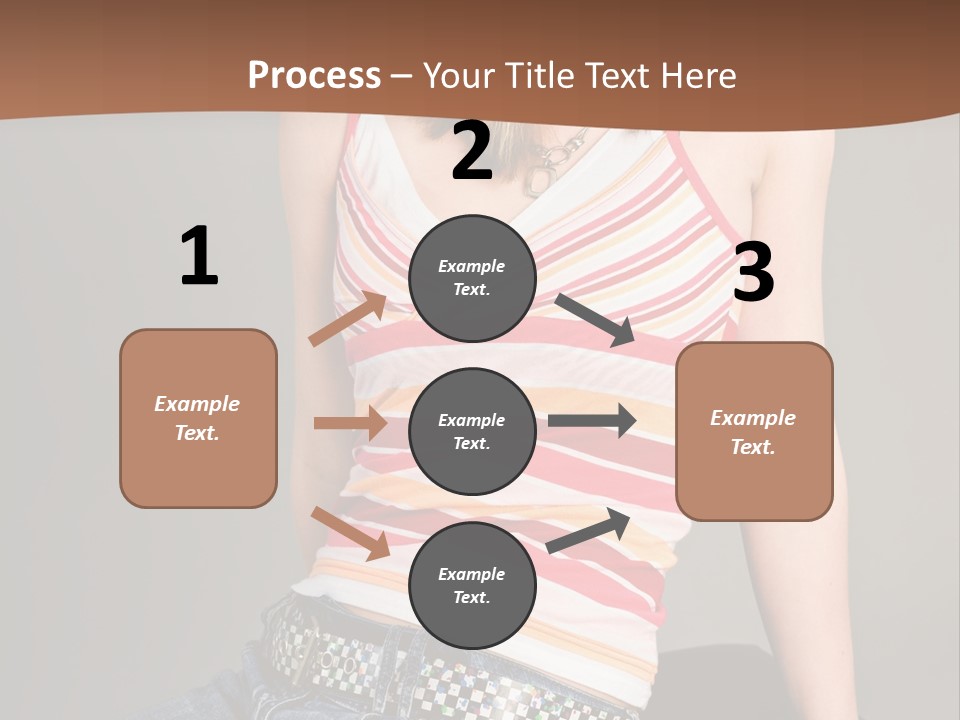 Relaxing In Studio Teen Girl PowerPoint Template