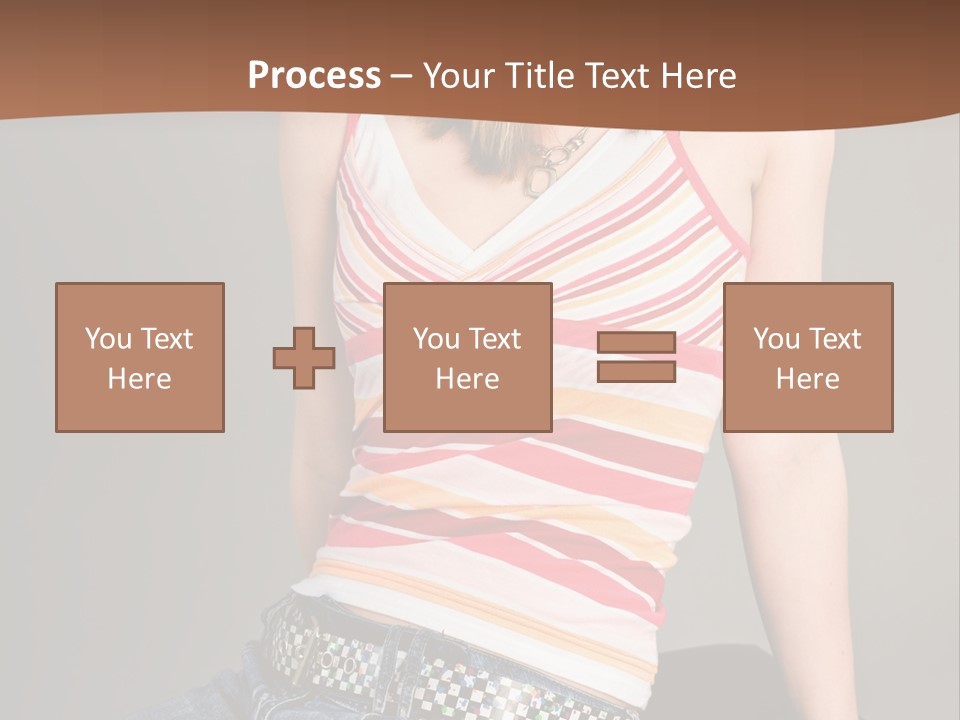 Relaxing In Studio Teen Girl PowerPoint Template