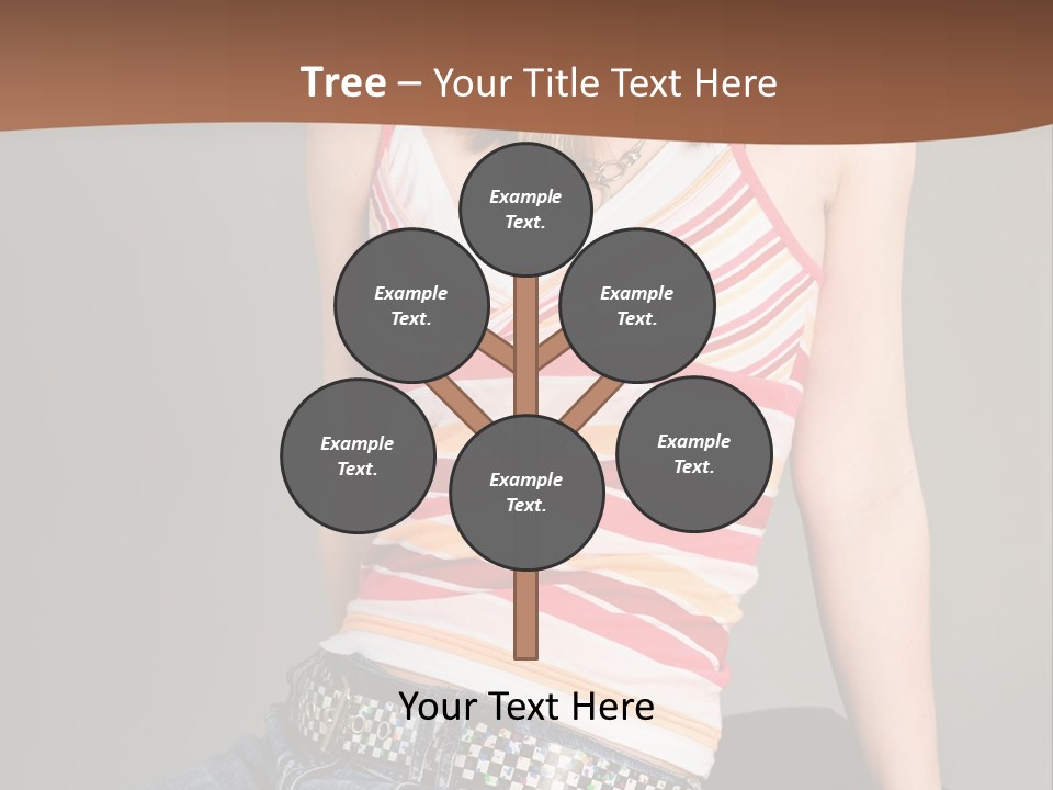 Relaxing In Studio Teen Girl PowerPoint Template