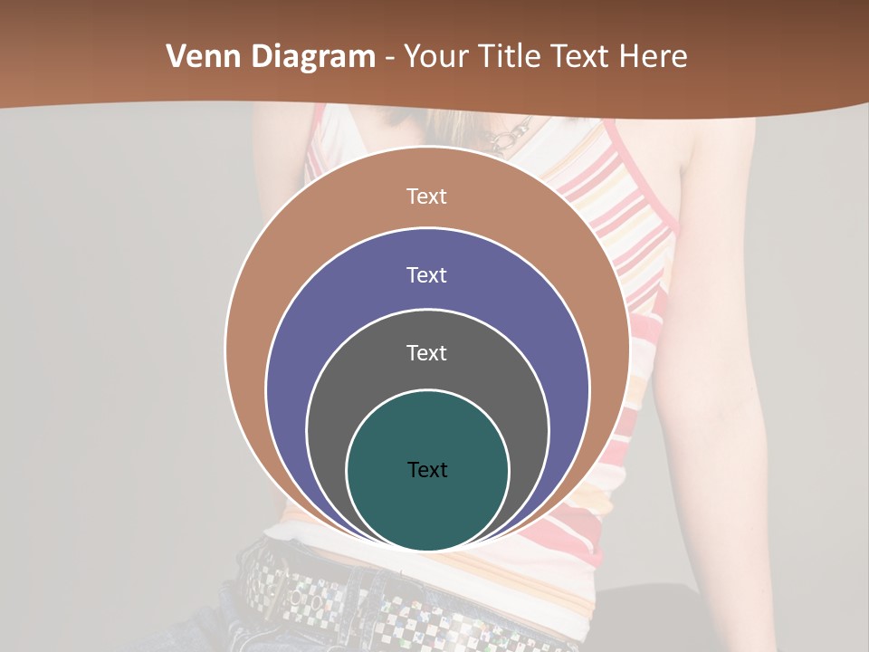 Relaxing In Studio Teen Girl PowerPoint Template