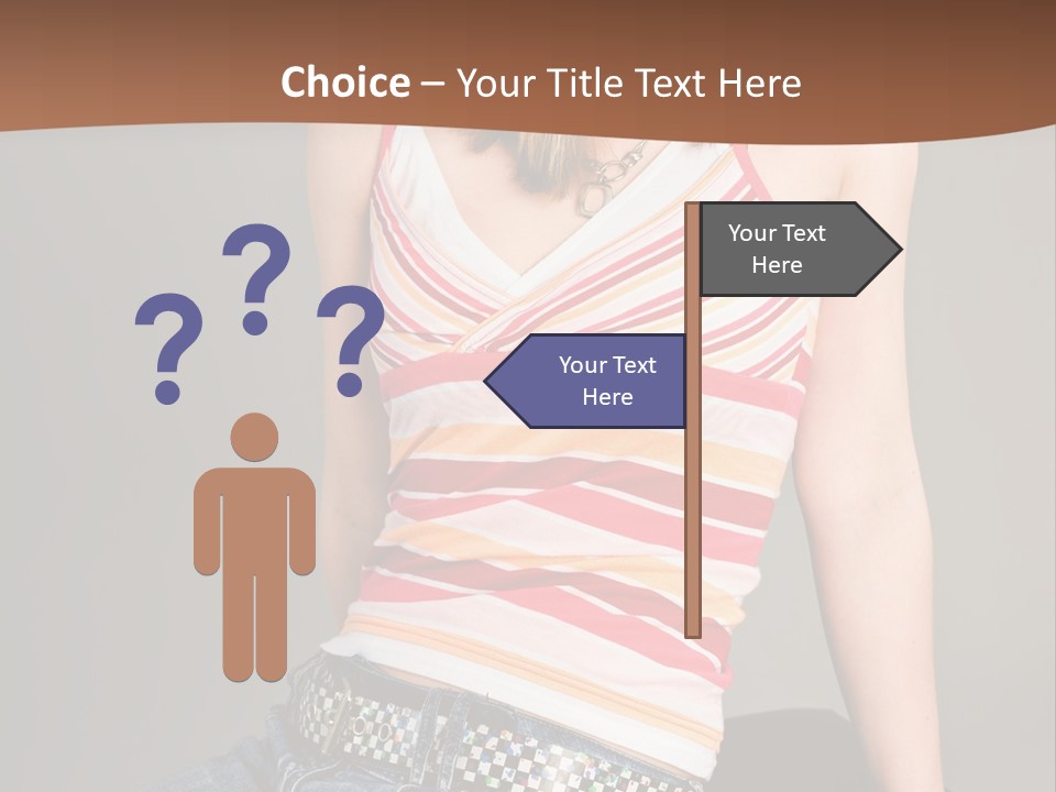 Relaxing In Studio Teen Girl PowerPoint Template