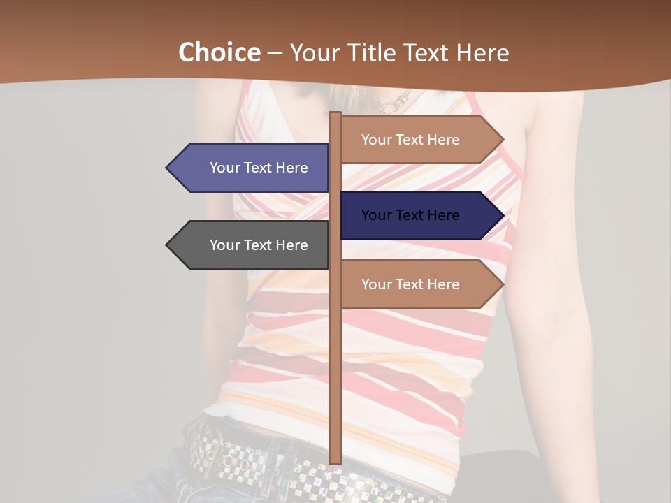 Relaxing In Studio Teen Girl PowerPoint Template