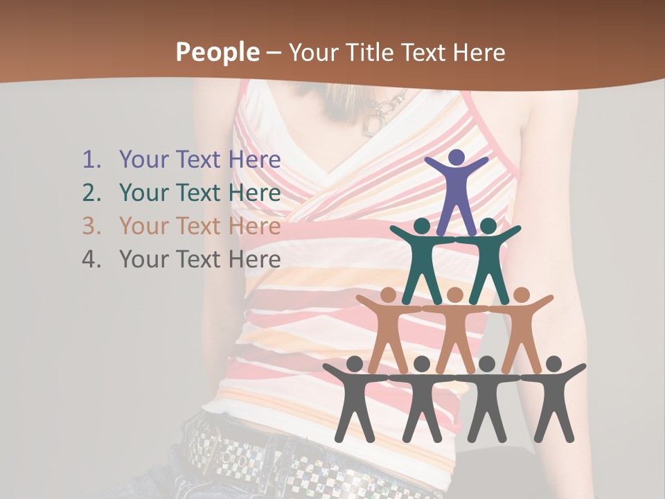 Relaxing In Studio Teen Girl PowerPoint Template