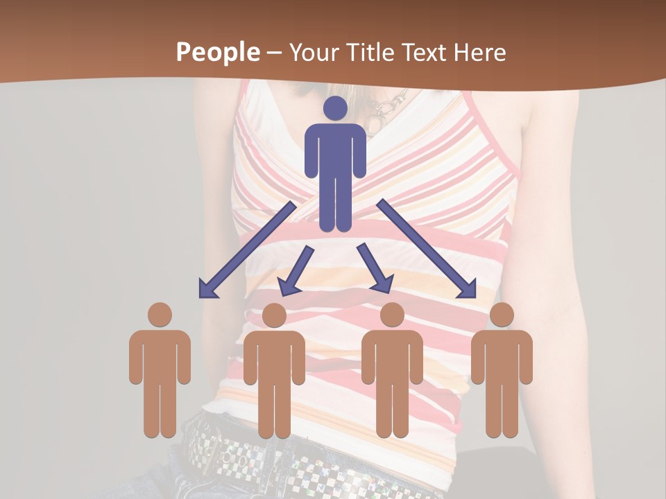 Relaxing In Studio Teen Girl PowerPoint Template