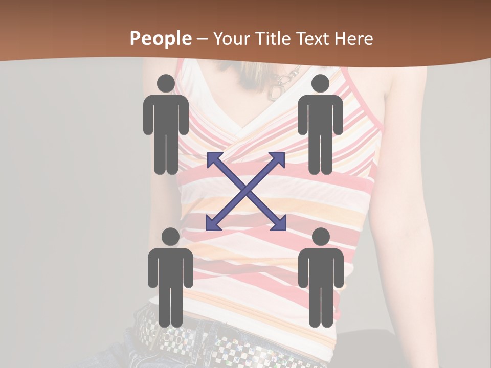 Relaxing In Studio Teen Girl PowerPoint Template