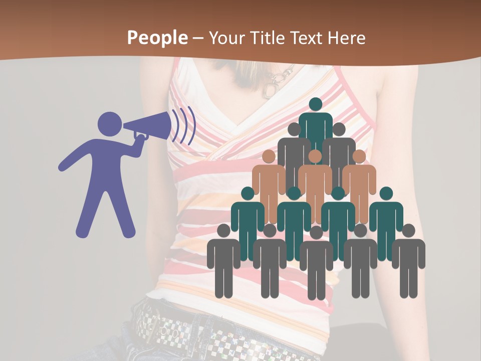 Relaxing In Studio Teen Girl PowerPoint Template