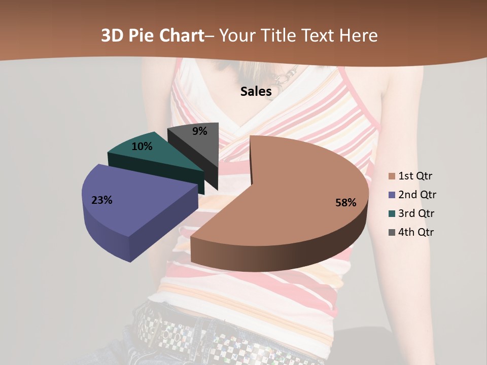 Relaxing In Studio Teen Girl PowerPoint Template