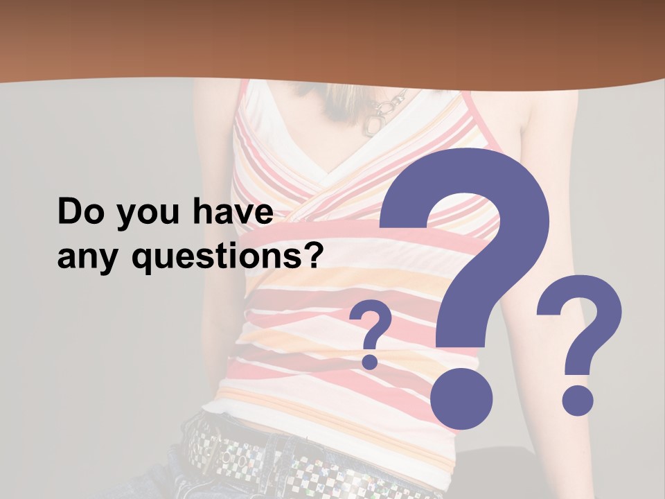 Relaxing In Studio Teen Girl PowerPoint Template