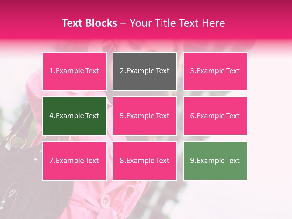 Beautiful Young Brunette Woman Talking On The Cellphone Outdoor PowerPoint Template