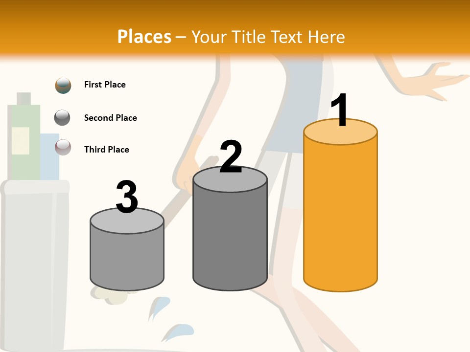 Cleaning Toilet Bowl - Vector Stock Vector Illustration: PowerPoint Template