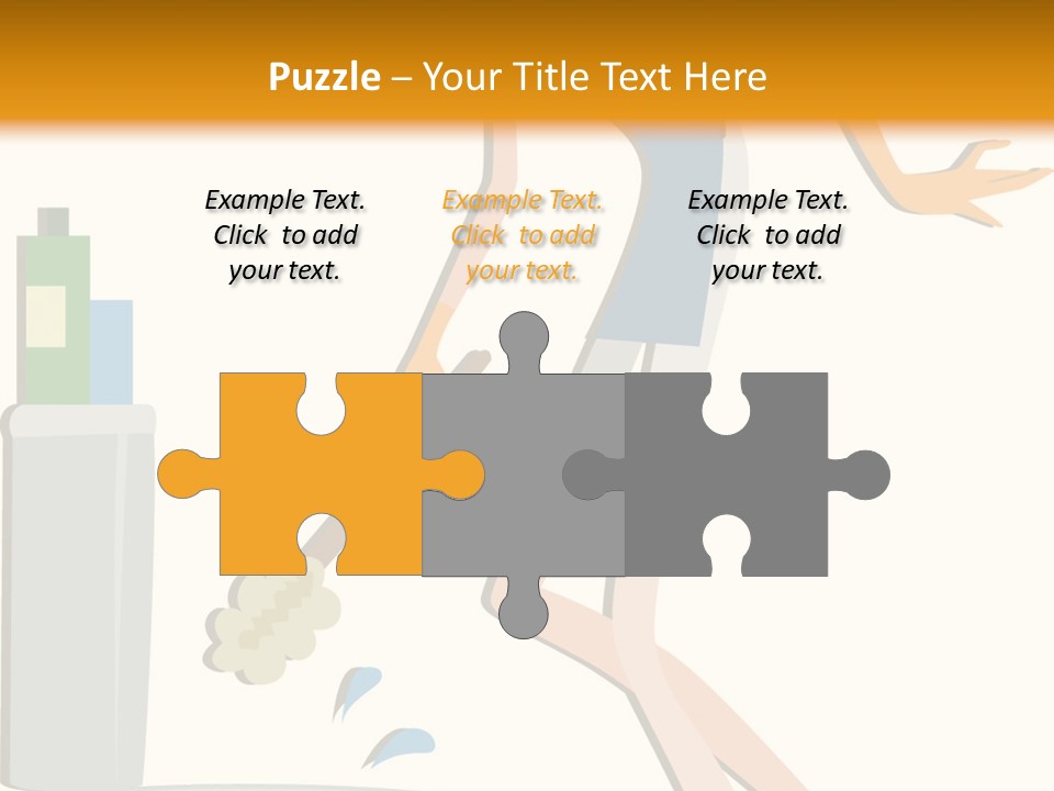 Cleaning Toilet Bowl - Vector Stock Vector Illustration: PowerPoint Template