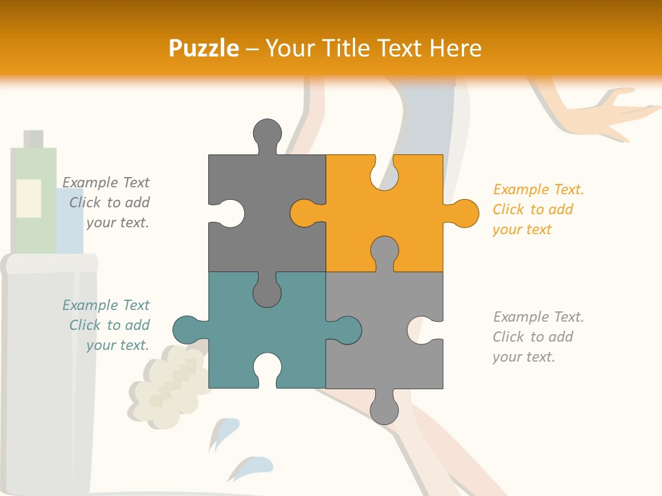 Cleaning Toilet Bowl - Vector Stock Vector Illustration: PowerPoint Template