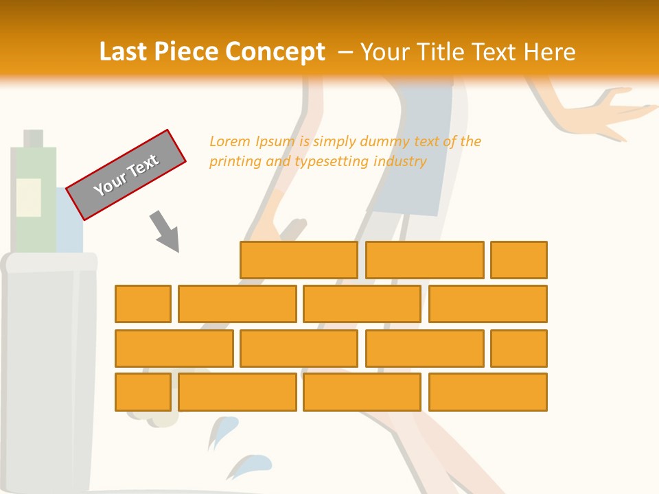 Cleaning Toilet Bowl - Vector Stock Vector Illustration: PowerPoint Template