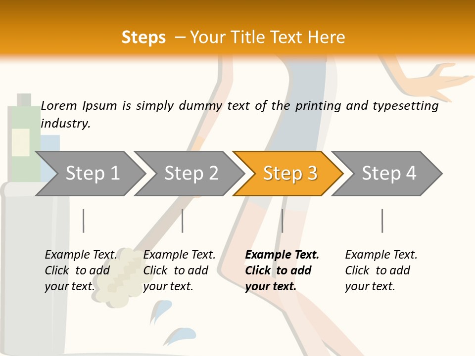 Cleaning Toilet Bowl - Vector Stock Vector Illustration: PowerPoint Template