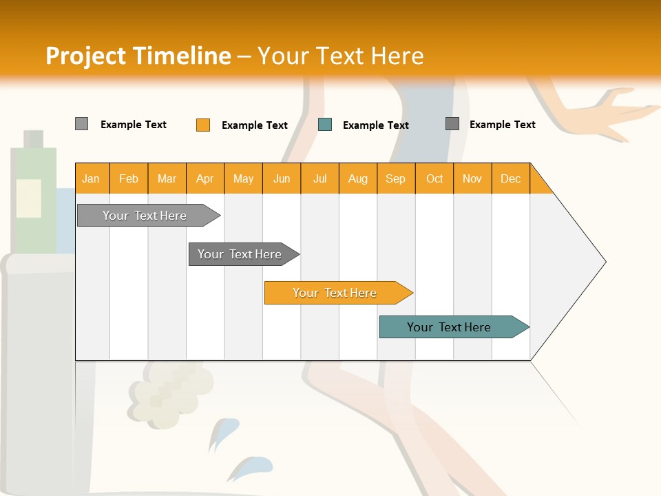 Cleaning Toilet Bowl - Vector Stock Vector Illustration: PowerPoint Template