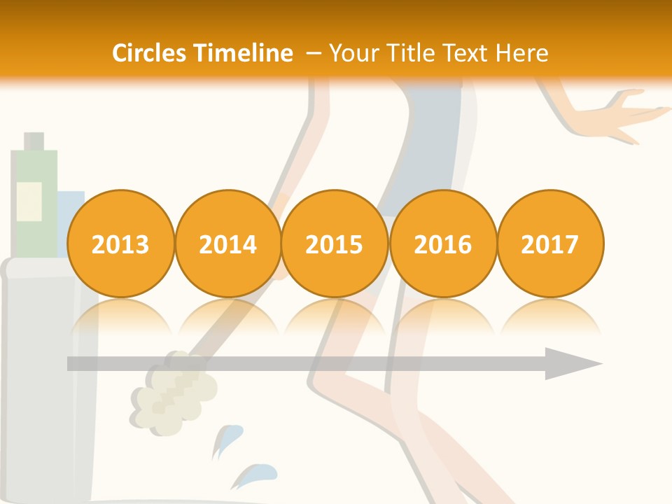 Cleaning Toilet Bowl - Vector Stock Vector Illustration: PowerPoint Template