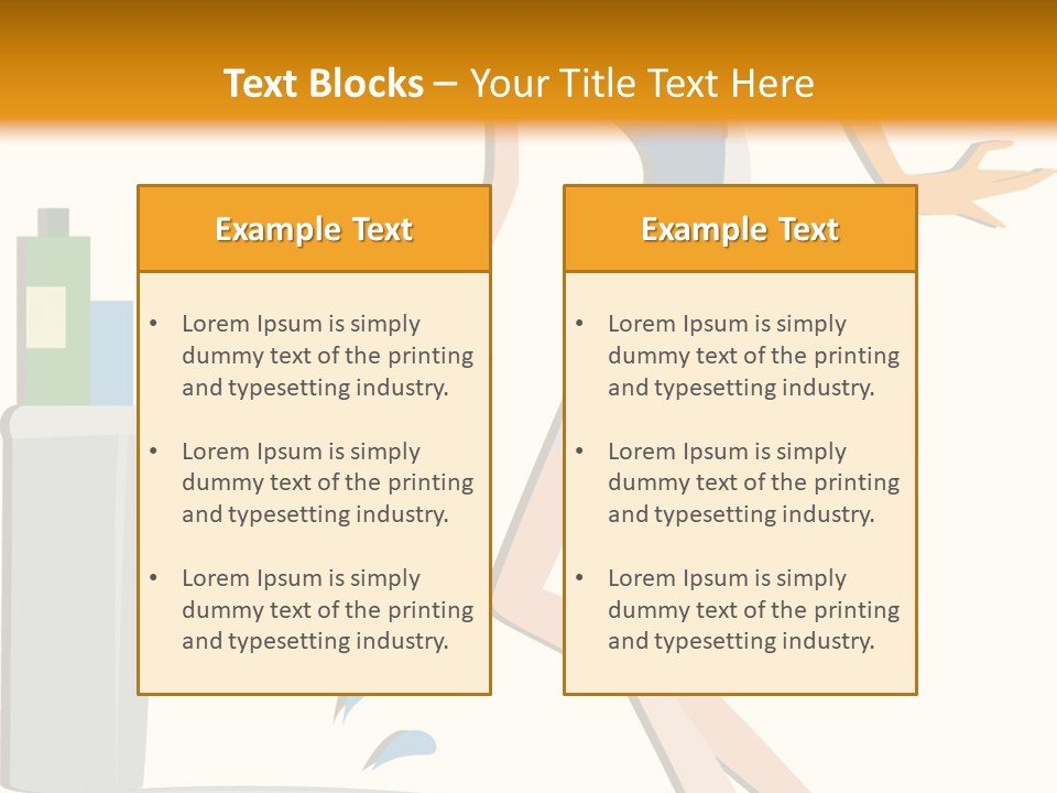 Cleaning Toilet Bowl - Vector Stock Vector Illustration: PowerPoint Template