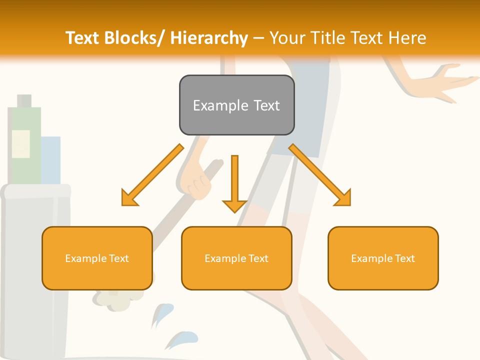Cleaning Toilet Bowl - Vector Stock Vector Illustration: PowerPoint Template