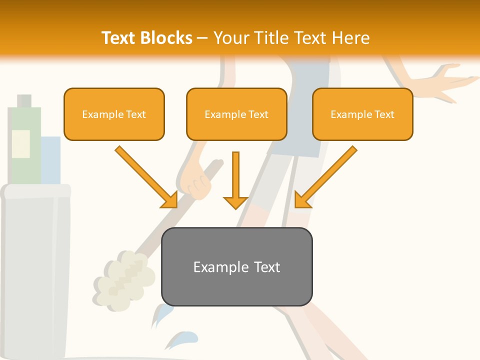 Cleaning Toilet Bowl - Vector Stock Vector Illustration: PowerPoint Template